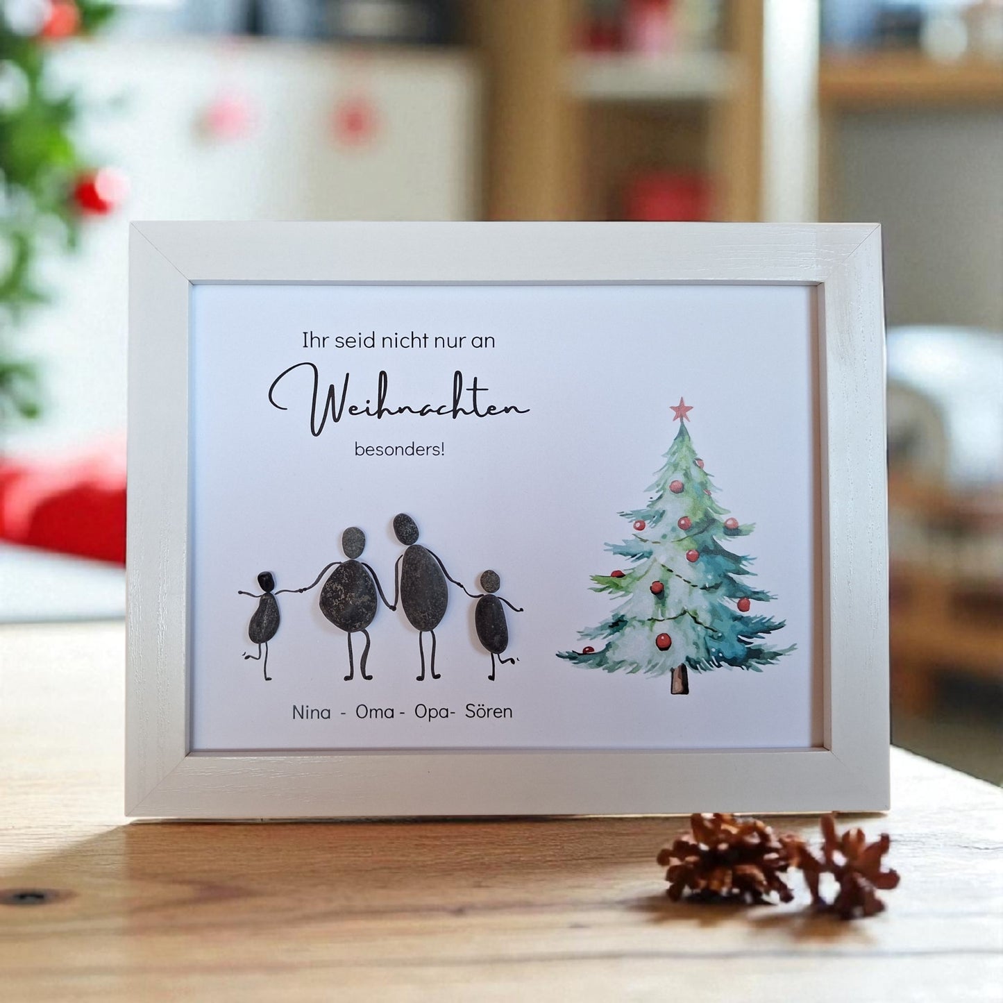 Steinbild Ihr seid nicht nur an Weihnachten besonders Variante 2