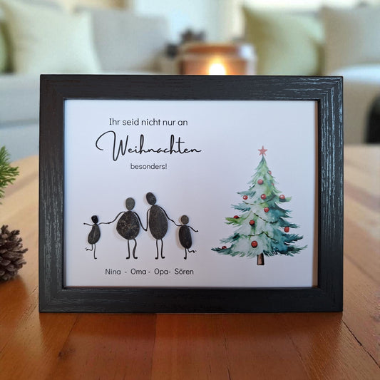 Steinbild Ihr seid nicht nur an Weihnachten besonders Variante 2