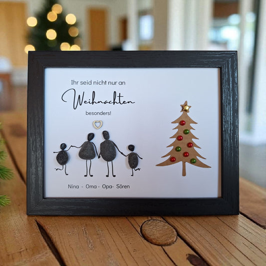 Steinbild Ihr seid nicht nur an Weihnachten besonders Variante 1