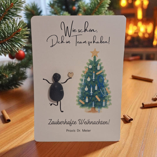 Weihnachtskarte / Geschenktüte / Geschenkbox für Zahnärzte / Ärzte / Arztpraxis zur Auswahl