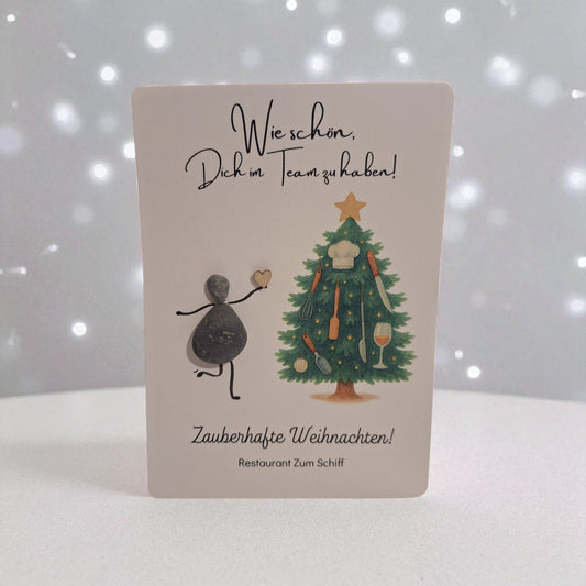 Weihnachtskarte / Geschenktüte / Geschenkbox für Hotel & Restaurant zur Auswahl