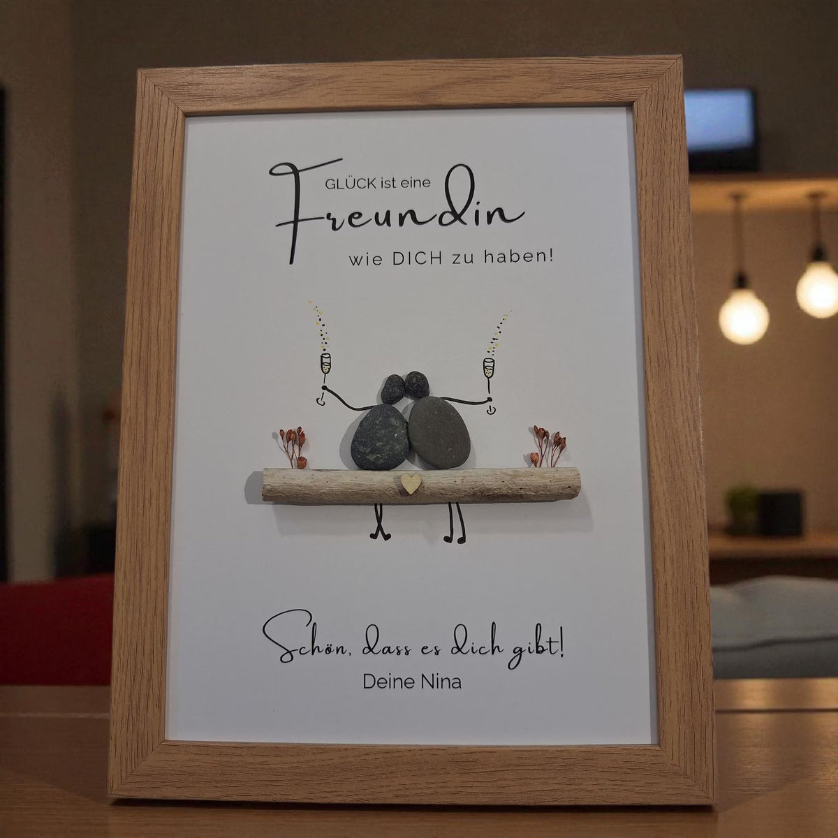 Personalisiertes Steinbild für deine beste Freundin