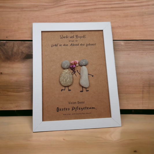 Dankeschön Pflegekraft Personalisiertes Steinbild – Geschenk für Pflegerinnen & Pfleger