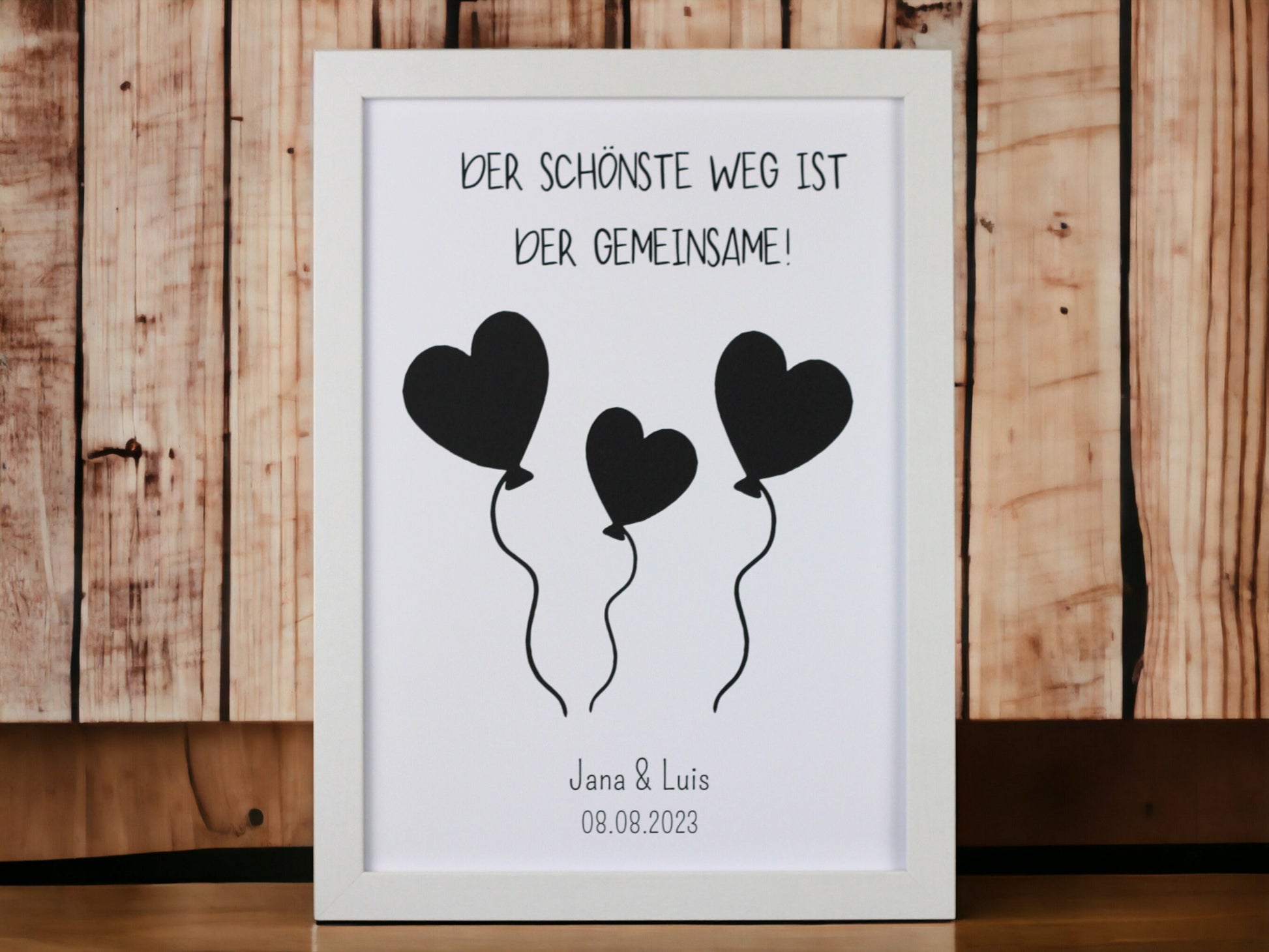 Wunscherfueller Ballons mit schwarzem Hintergrund