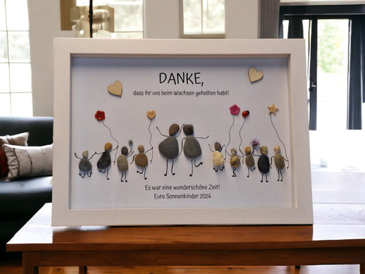 Steinbild Abschied Kita Schule Grundschule | Personalisiertes Geschenk für Erzieherin Lerhrerin