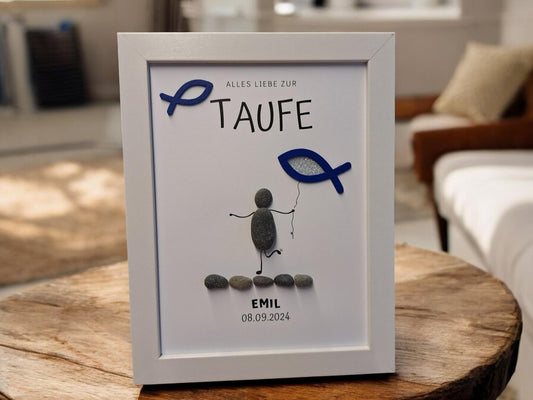 Steinbild Geldgeschenk Taufe | auch zur Kommunion, Firmung oder Konfirmation