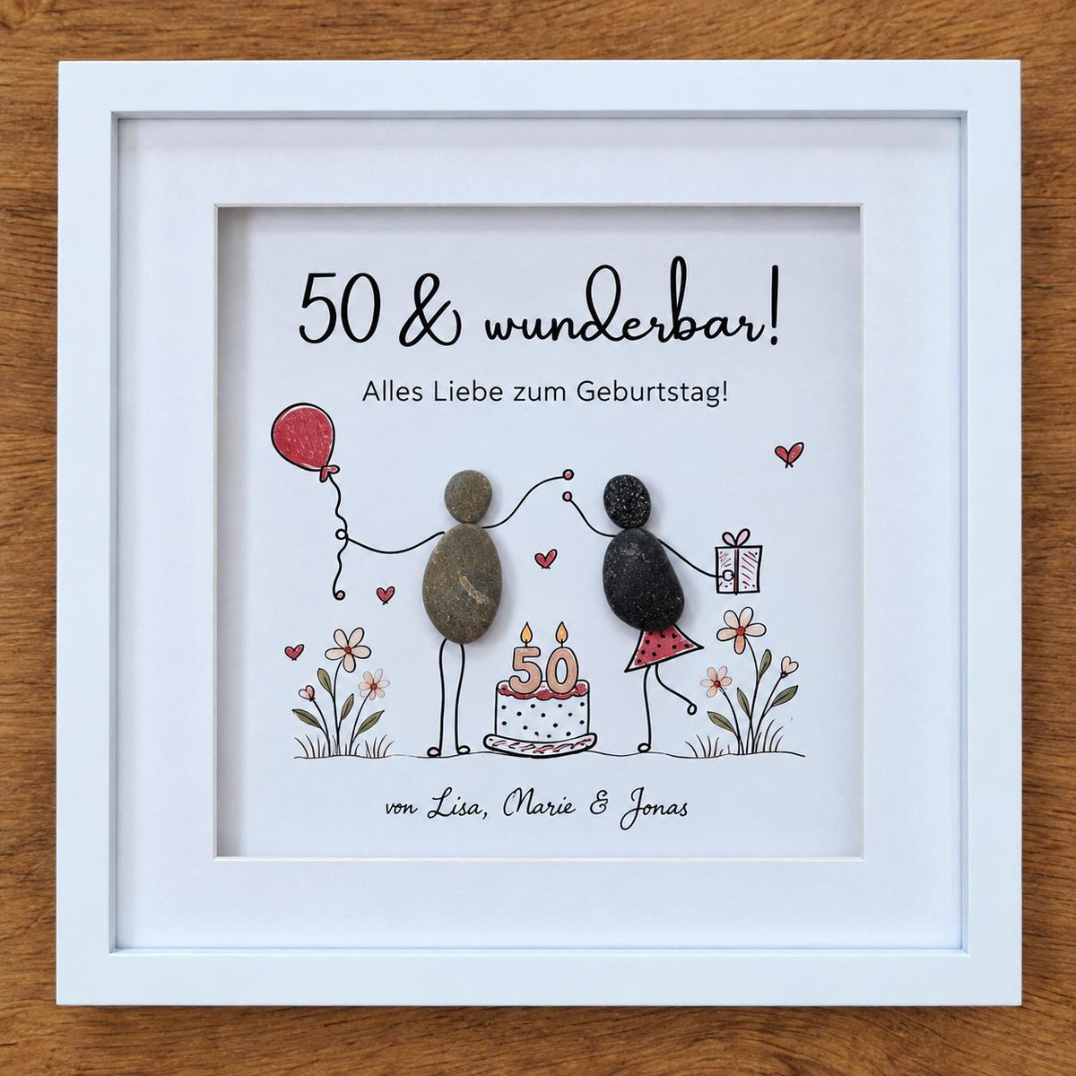 Süsses Steinbild zum Geburtstag – Produktansicht 4