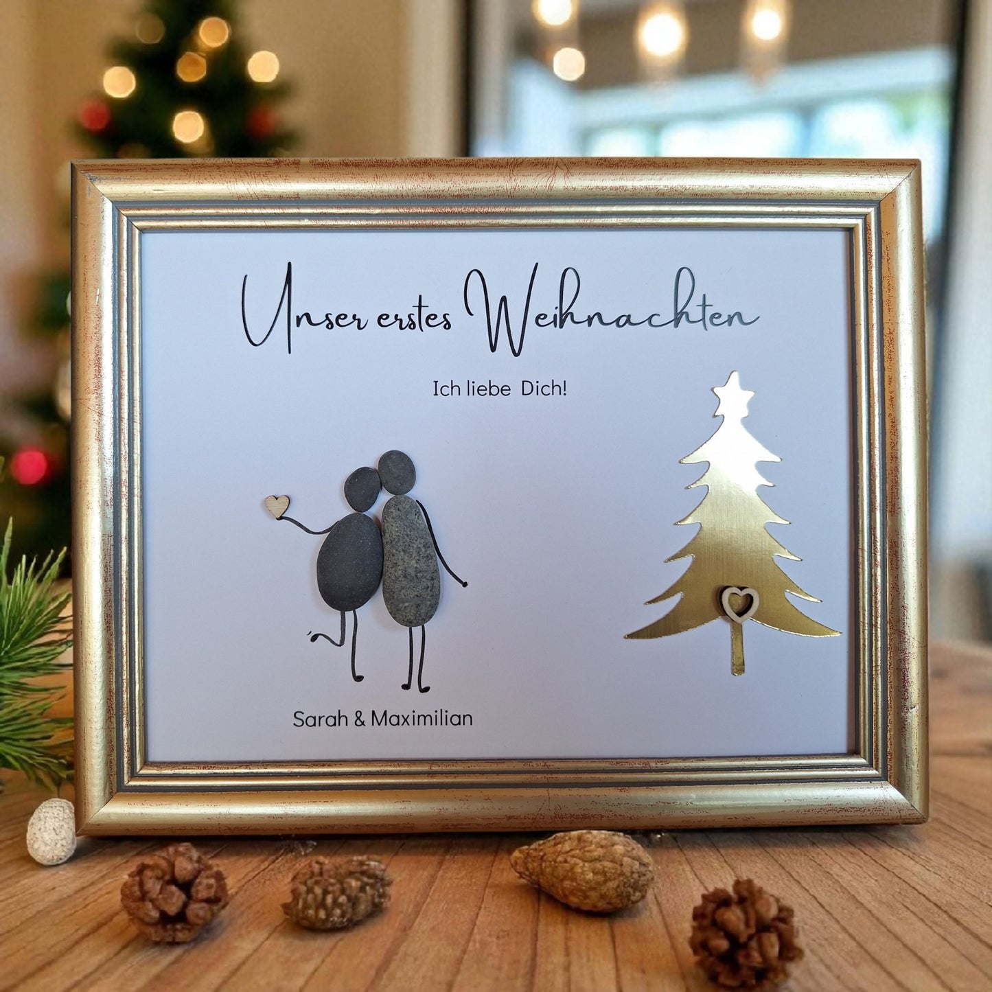 Steinbild Unser erstes Weihnachten