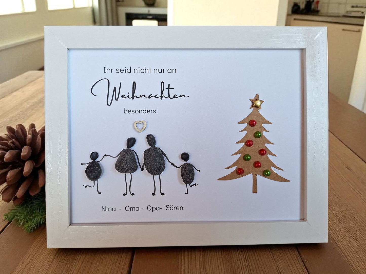 Steinbild Ihr seid nicht nur an Weihnachten besonders Variante 1