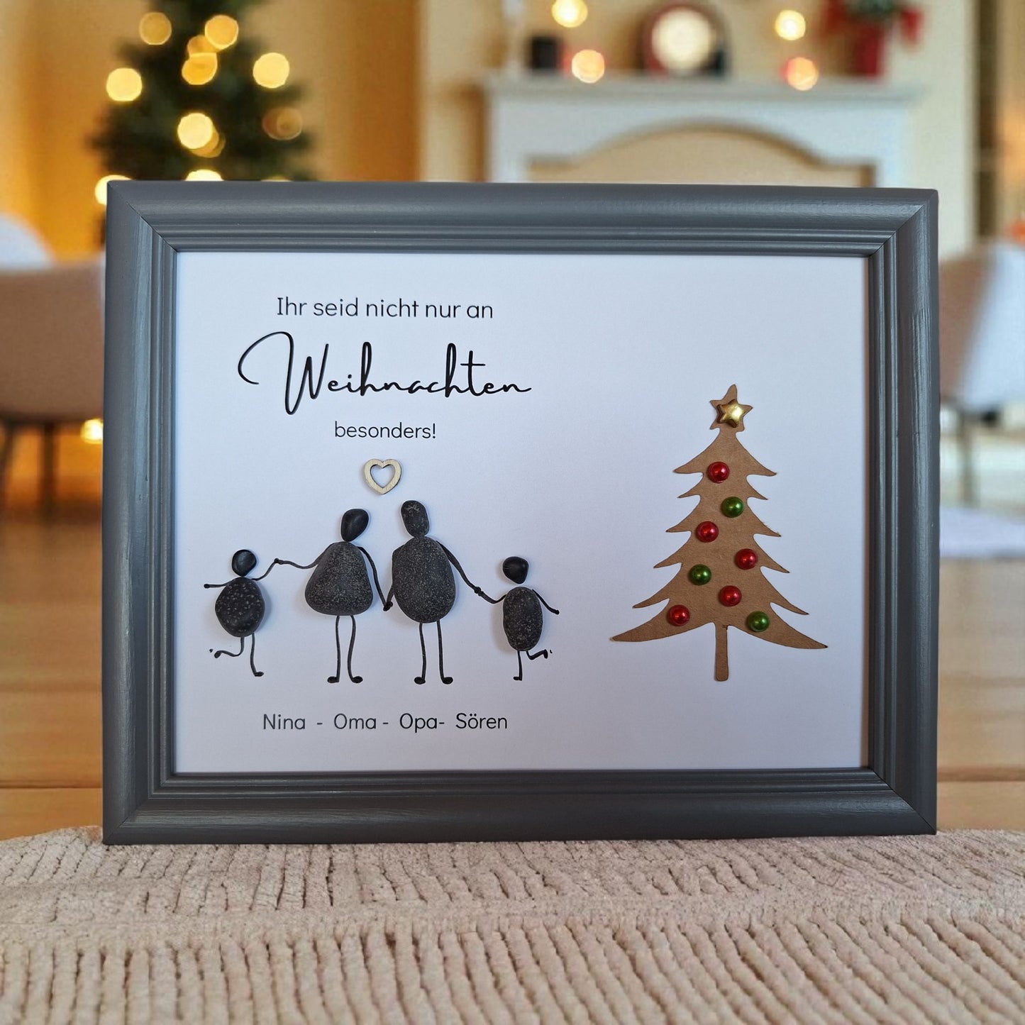 Steinbild Ihr seid nicht nur an Weihnachten besonders Variante 1