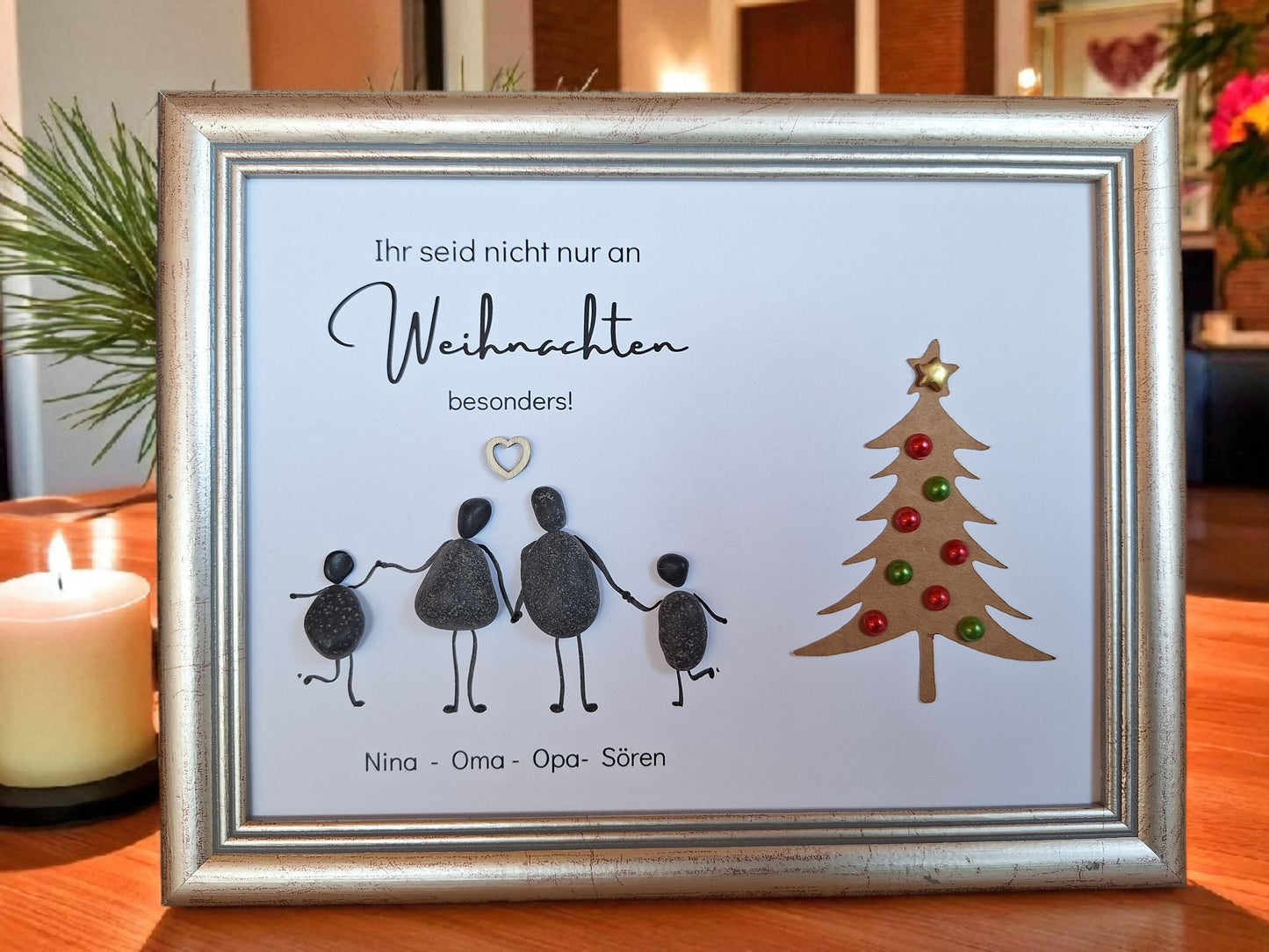Steinbild Ihr seid nicht nur an Weihnachten besonders Variante 1