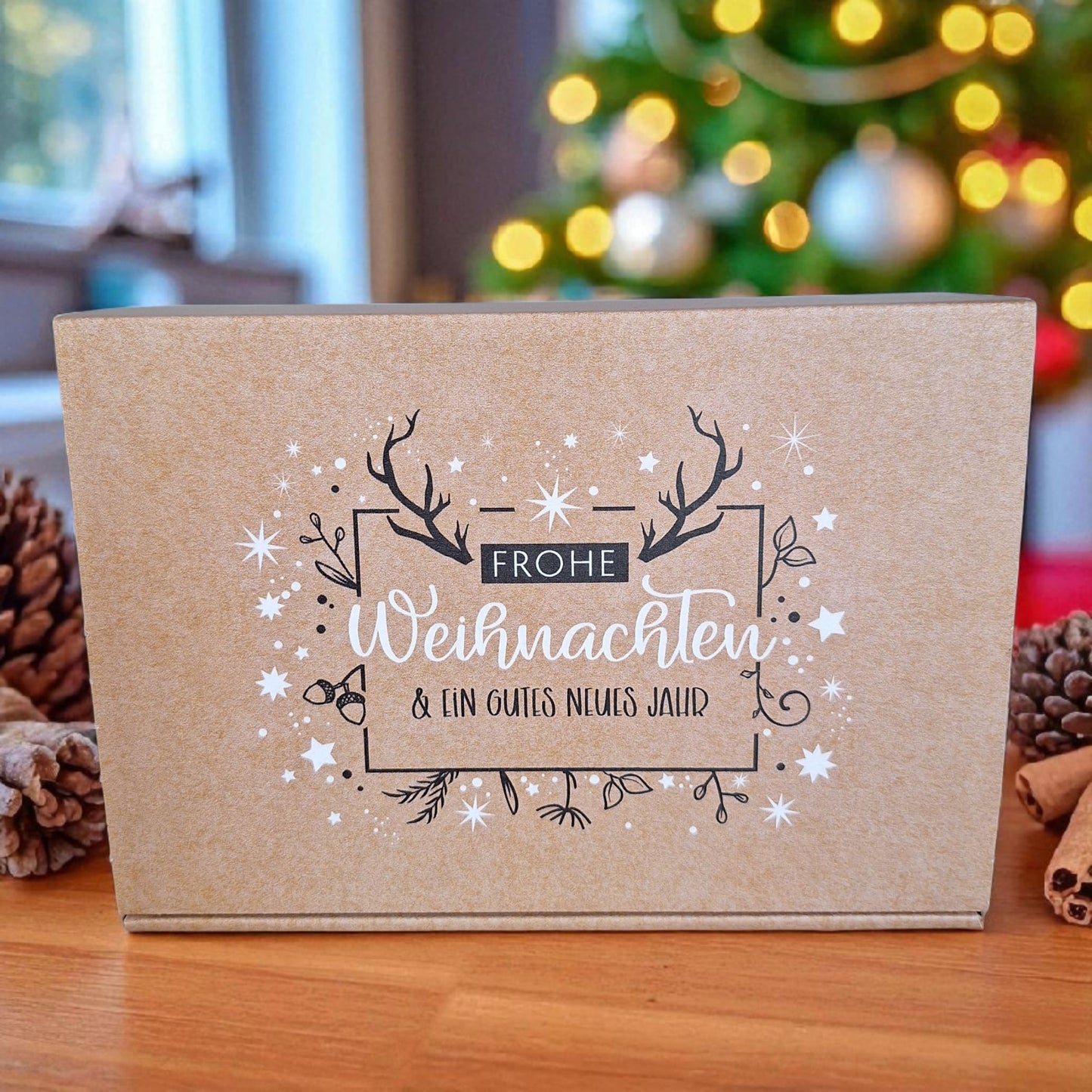 Weihnachtskarte / Geschenktüte / Geschenkbox für Friseure / Nagelstudios / Kosmetiker zur Auswahl