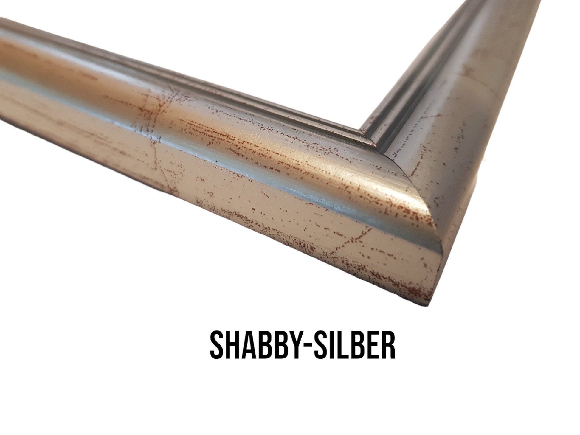Rahmen shabby silber