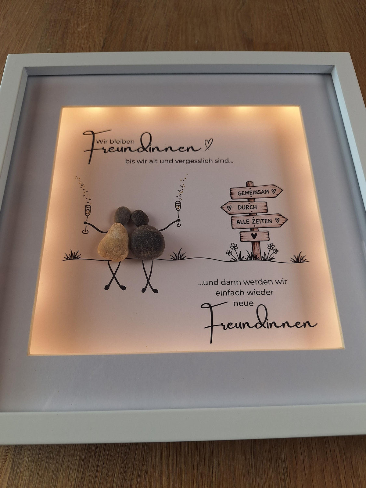 Personalisierbares Steinbild für die Freundin / den Freund – Produktansicht 5