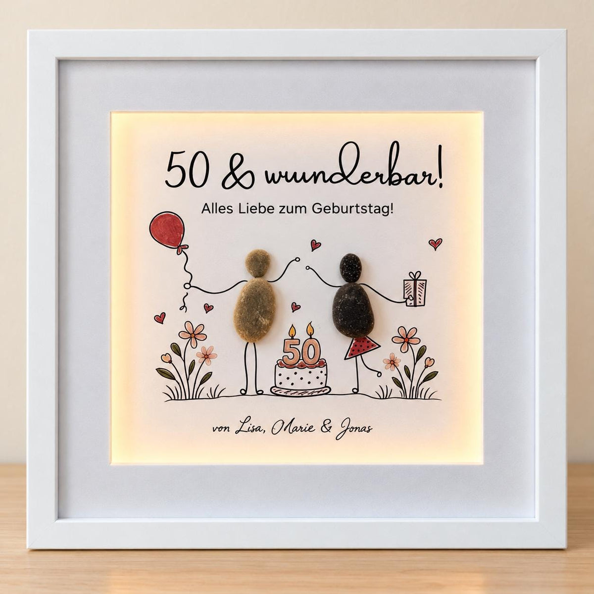 Süsses Steinbild zum Geburtstag – Produktansicht 1