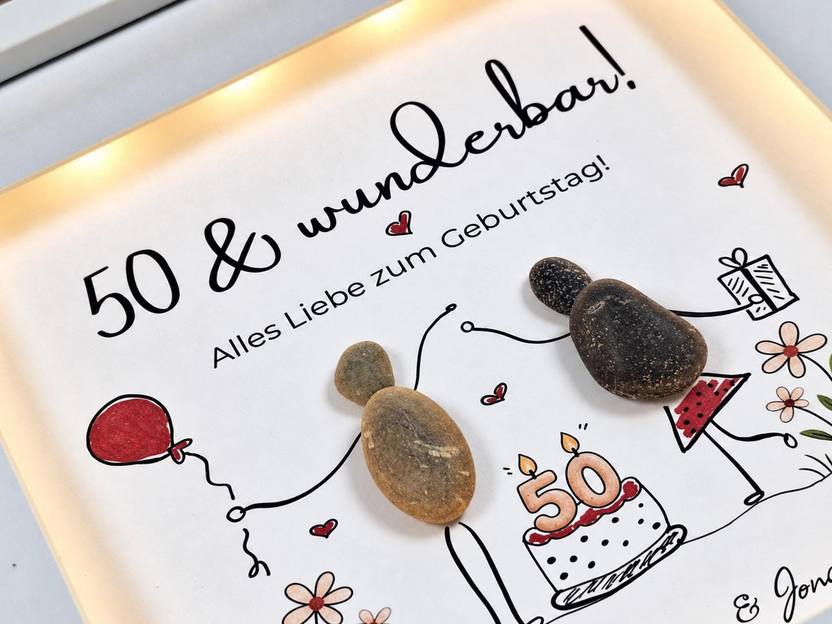Süsses Steinbild zum Geburtstag – Produktansicht 3