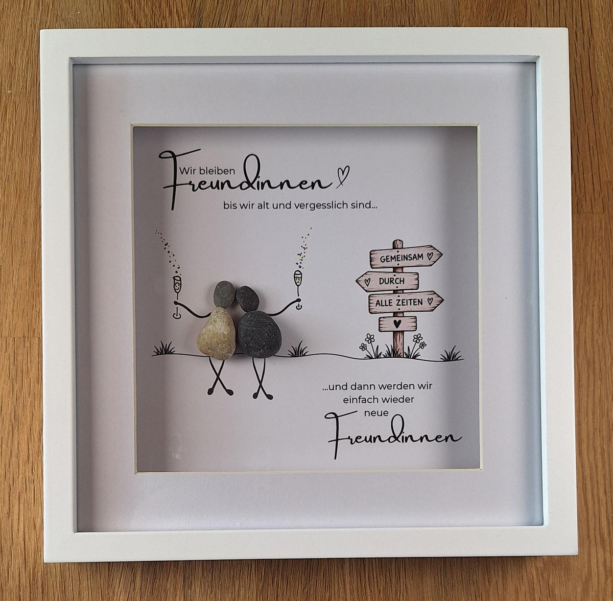 Personalisierbares Steinbild für die Freundin / den Freund – Produktansicht 3
